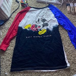 Red white and blue long sleeved T